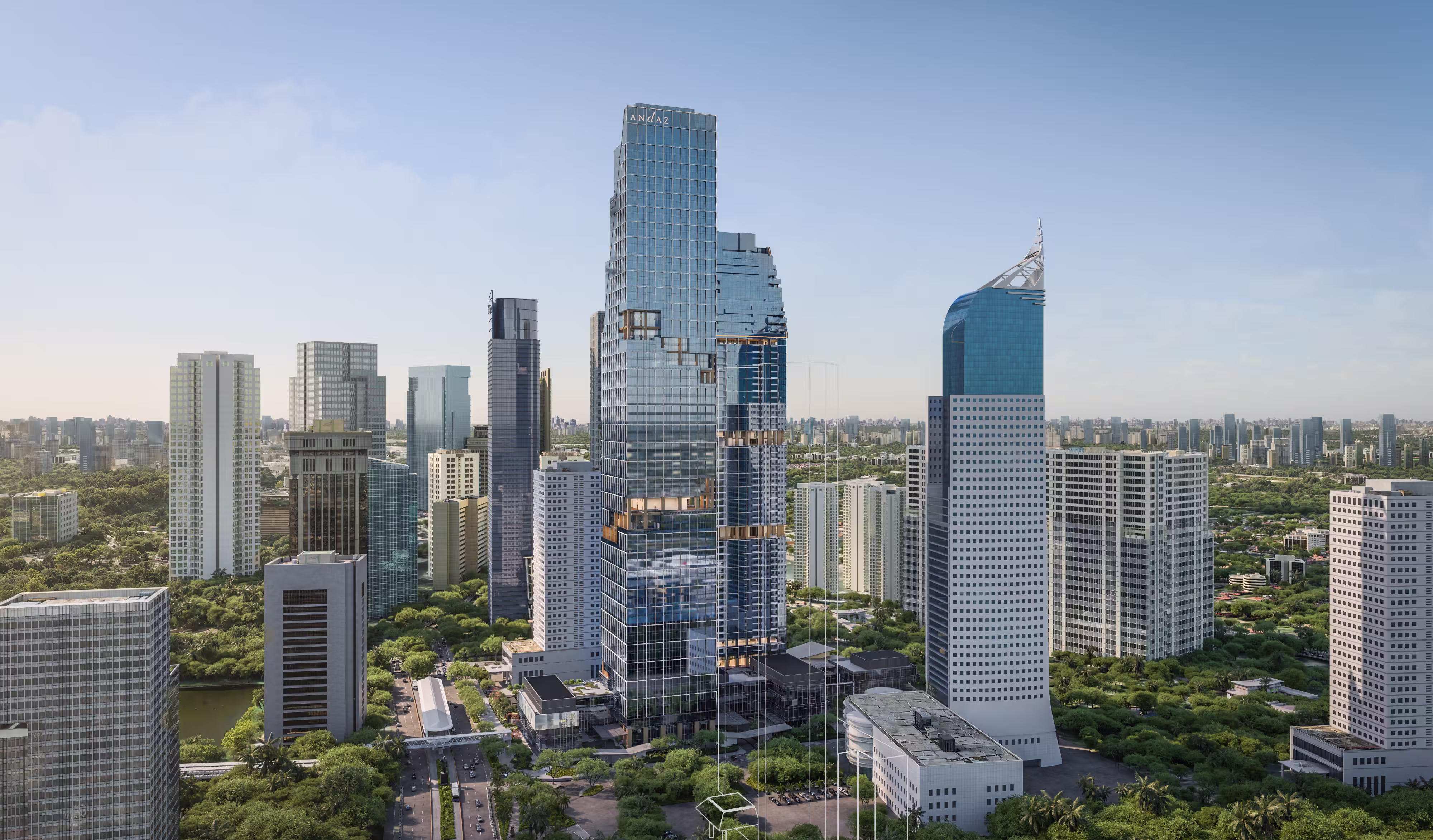 Two Sudirman Jakarta aerial view